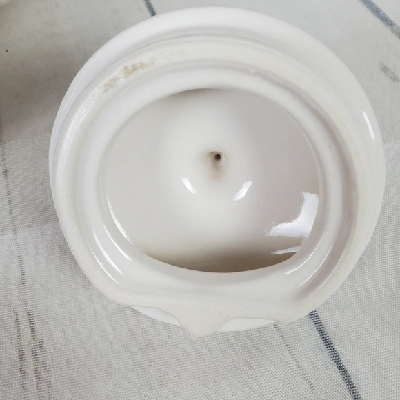 Rae Dunn Magenta Tepot Typewriter Font Ceramic Dimpled White - Picture 12 of 14